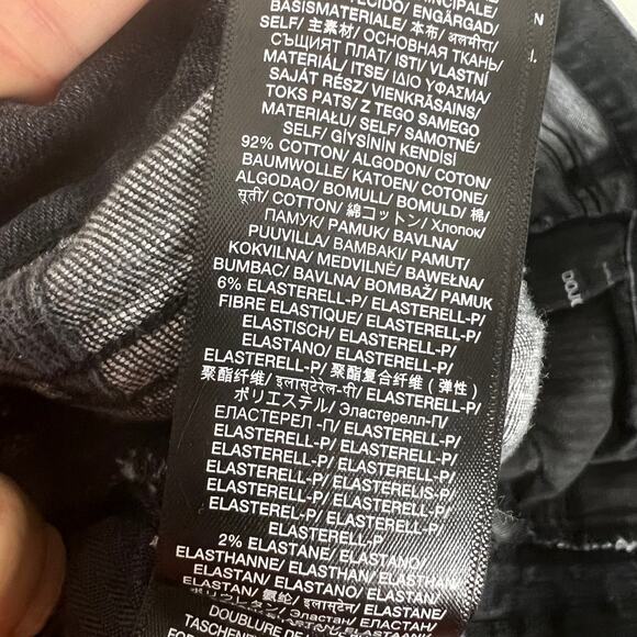 7 For All Mankind Dojo Jeans Women's Size 26 Black Wash Denim Flare Stretch - Picture 12 of 12